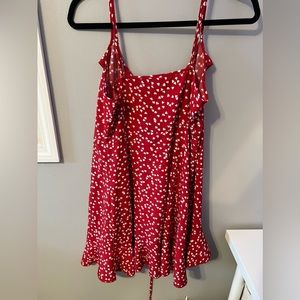 shein tie around heart dress
